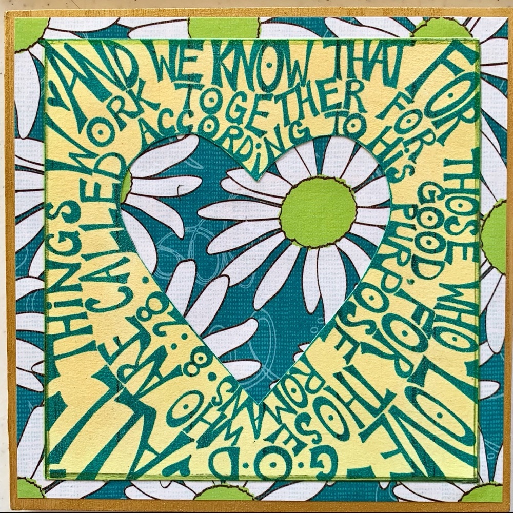 One of a kind handmade scripture art